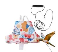 Bird Harness for Conure,Anti-Bite Escape-Proof Pet Fly Suit,Bird Flying Harness And Training Rope | for Macaws Parakeet Lovebird Conures Cockatiels Finches