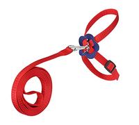 Bird Harness Leash Adjustable Birds Nylon AntiBite Rope for Outdoor Training Professional Accessories for Use (Red)