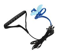 Bird Harness Leash Adjustable Flying Training Straps for Small Parrots Outdoor Elastic Nylon Webbing Lightweight Comfortable Durable Chew Proof 15cm Chest 198cm Leash (S)