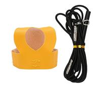 Bird Harness Leash Artificial Leather Comfortable Adjustable Flight Traction Rope for Parrots Parakeets Cockatiels Outdoor Training 2 Meters 6.6ft Long (S)