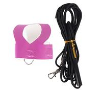 Bird Harness Leash Breathable Adjustable Bird Flight Suit with Leash for Parrot Parakeet Outdoor Flying Training 6.6ft Comfortable Material Artificial Leather Elastic Rope (S)