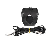 Bird Harness Leash Skin Friendly Breathable Lightweight Pet Bird Flight Suit with Elastic Rope for Cockatiel Black (S)
