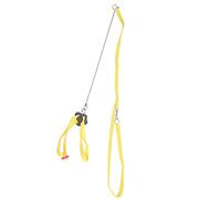 Bird Harness Soft Quality Fiber Adjustable Training Playing Cross Fix Wash Reusable for Pet Outdoor [Training and Playing] (Yellow)