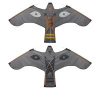 Bird Hawk Flying Kite Reflective Bird Scarer Hawk Nylon Cloth 120 * 66cm Eye Reflection Realistic And Three-dimensional Effectively Scare Away Birds For Outdoor Home Garden Farm Scarecrow