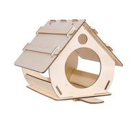 Bird House - 16x10x13cm Nesting Box, Hanging Bird House, Wood Birdhouse Feeders DIY, Adjustable Handcrafted Birds Feeders Homes For Garden Outside Wooden Birdhouse Feeder Hut Wild Birds