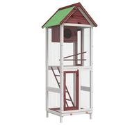 Bird House Aviary Cage Finch Martin Mocha Solid Wood Pine vidaXL