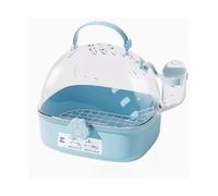 bird house Bird Cage Parrot Take-away Home Portable Transparent Viewing bird house(Blue)