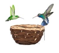 Bird House, Bird Tent, Hanging Bird Nest, Handmade, Bird House, Hammock, Cage, Hidden Shadow, LounNatural Bird Hut Nest Bed - Woven Nest Bed Hummingbird House for Budgies