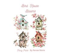 Bird House Blooms Cross Stitch Pattern 4 Different Patterns Easy Full Sized Birds Floral Needlepoint