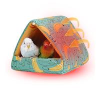 Bird House - Cute Toy Nest with Soft Fleece Lining for Turtle Doves and Small and Medium Birds, Warm Bird House for Parrots