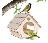 Bird House - Environmentally Friendly Bird House, Stylish Outdoor Decoration | Natural Wood Bird Protection, Easy to Hang, Perfect for Various Birds, Great Gift for Bird Lovers, Values the Gar