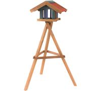 Bird House Feeder Feeding Station M. Stand Pine Wood Pinewood 70x80x132cm