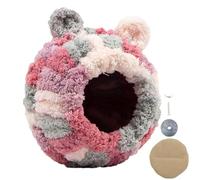 Bird House For Cage, Multipurpose Small Bird House Bird Sleeping Hut, Comfortable Velvet Parrot Hut House Winter Warm Parrot Nest