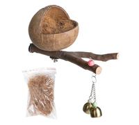 Bird House for Cage Natural Comfortable Shredded Coir Parrot Nest