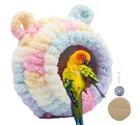 Bird House For Cage - Parrot Rest Bed, Tiny Bird Refuge, Insulated Design, Gentle Comfort Haven | For Backyard Aviaries Roosting Corners Night Settling Spots Warm Keeping Routines Small Pet Envi