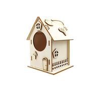 Bird House for Hanging Wooden Bird House DIY Bird Feeder Wooden Kit Nesting Box Outdoor Weatherproof for Painting (4)