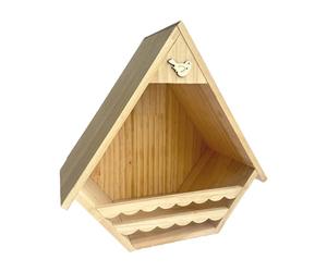 Bird house for outdoor installation. Only for thrushes. Provides a pleasant nesting environment. Supports the observation of wild birds, great tits, finches, sparrows, swallows, wrens, pigeons, for e