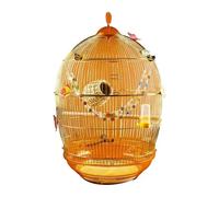 bird house Golden Retro Birdcage Large Metal Bird Villa Hangable Parrots Java Sparrows Budgerigars Cockatiels bird house
