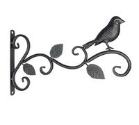 Bird House Hanger Bracket, Cast Iron Wind Chime Holder, Anti-Rust Hook with Vintage Retro Bird Design for Garage, Bedroom & Modern Living Room