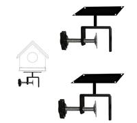 Bird House Pole for Fence 2 Pack,Heavy Duty Feeder Pole Mount Kit(Bird House Not Included)