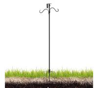 Bird House Poles for Outdoors - Heavy Duty Mount Kit, Adjustable Support Pole | High Bird House Mounting Posts for Wind Bells Solar Lights Wine Plants Hanging Planter Garden Backyard Patio
