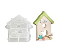 Bird House Silicone Molds for Resin, House Spring Model 0 | Food Safe Baking for Making Soap Chocolate Fondant Gypsum Decoration Holiday Gift