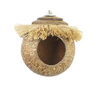 Bird House Spherical Coconut Shell Bird's Nest, Bird Breeding and Resting Place, Hamster Parrot Squirrel Aviary, Small, Medium, Large (Color : Style2, Size : Small)