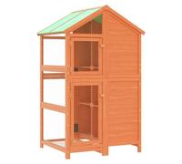 Bird House Wooden Bird Aviary Cage Finch Martin House Solid Wood Pine vidaXL