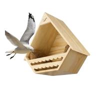 Bird House - Wooden Nesting Habitat for Sparrows | Yard and Garden Nesting Box - for Sparrow Swallow Mesange Pigeon Hummingbird Garden Terrace Yard