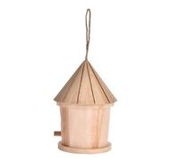Bird House - Wooden Recycled Cotton Birdhouse | Handmade Bird Nester | Bird Hut Nest Shelter for Garden Window Outdoor Home | Bird Houses for Outside
