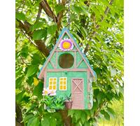 Bird Houses for Outside Outdoor Bird Houses, Hanging Resin Birdhouse for Bluebird, Hummingbird, Sparrow, Wren Finches, Chickadee, Gifts for Bird Lovers,Garden Decorations