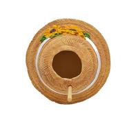 Bird Houses for Outside Straw Hat Shaped Resin Birdhouse