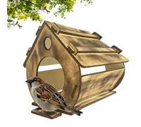Bird Houses for Outside,Wooden Hangable Birdhouse,Chickadee House - for Bluebirds Sparrows Backyard Garden Yard Patio Porch Tree Birdwatching