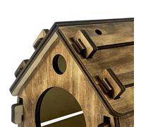 Bird Houses - Hanging Bird Shelter, Standard Size Birds Nesting Cage with Weather Coverage for Natural Breeding, Animals Garden Accessory, Backyard Birdhouse Outdoor Wildlife Shelter