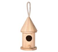 Bird Houses Outdoor | Blue Cedar Bird House, DIY Natural Bird House, Hanging Bird Nest for Garden Watching