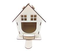 - Bird Houses - Unfinished Wooden Bird House for Parrots for Painting, Painting Doodling Wooden Art to Promote Children's Creativity for Windowsill, Parks and B