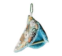 Bird Hut - 13x18cm Bird Nest Snuggle Hut Soft Plush Hammock Hanging Cage, Winter Hanging Hammock With Perch, Warm Bed Pet Toy For Hamster Parrot Macaw Budgies Eclectus Parakeet Cockatiels Cockatoo