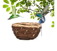 Bird Hut | Bird Houses for Outside | Woven Nest Bed Hummingbird House for Budgie, Parakeet, Cockatiel, Conure, Lovebird, Canary, Finch, Small Birds