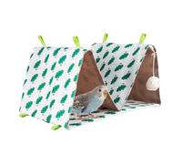 Bird Hut - Twin Parrot Cage House | Breathable Triangular Nests, Window Rests, Sleeping, Breeding, Indoor Play