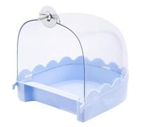 Bird In Bathroom Parrot Transparent Bathtub Cage Shower Box Bath Accessories Conure Bird Bathtub