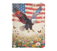 bird in Flower Field Travel Wallet Leather Passport Holder Anti Theft Passport Covers for Family Trip Accessories