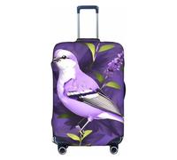 Bird in Purple Lavender Floral Flowers Print Luggage Cover Suitcase Cover Travel Protector Baggage Fits18-32 Inch Luggage