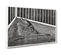 Bird In The Cage By Samuel De Mesquita Canvas Print | Gallery Wrapped 30mm Frame Wall Art | 30x20 inches | Ready to Hang | Classic Animals Picture | Living Room Bedroom Lounge Office