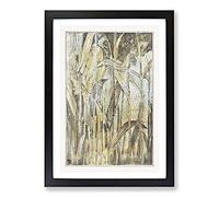 Bird in The Reeds by Theo Van Hoytema Framed Print | A2 Black Framed Wall Art | Ready to Hang | Modern Nature Picture | Living Room Bedroom Lounge Office