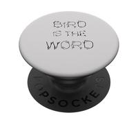 Bird is the Word Feather Font PopSockets Adhesive PopGrip