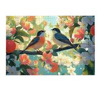 Bird Jigsaw Puzzles for Adults 1000, 1000 Piece Jigsaw Puzzles for Adults, 75x50cm Hard Impossible Wooden Puzzle, Challenging Game for the Whole for Women/Men, Theme: (Flower), -7403