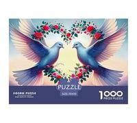 Bird Jigsaw Puzzles Kid Age 12 Years Up Impossible And Difficult Challenge 1000 Piece Bird Challenging Puzzle Games Educational Games There Are Letters on The Back 70x50cm/1000pcs