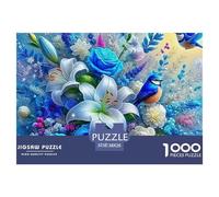 Bird Jigsaws Kid Age 12 Years Up Impossible And Difficult Challenge 1000 Pieces Bird Challenging Puzzle Games Puzzle Games There Are Letters on The Back 38x26cm/1000pcs