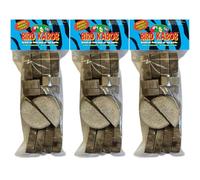 BIRD KABOB Yucca Parrot Chips - 3 Pack - an All-Natural, Holistic, Veterinarian Recommended, Earth Friendly, shreddable Yucca Pieces in The Long Slender Bag