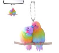 Bird Keychain, Colorful Bird Ornaments | Colorful 2D Acrylic Car Accessories, Cute Bag Charm, Advanced Craftsmanship: Decorate Your -Sided Animal Decoration for Purses